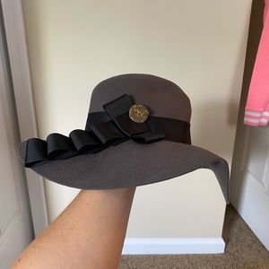 Boho Chic Wool Felt Floppy Hat Kentucky Derby